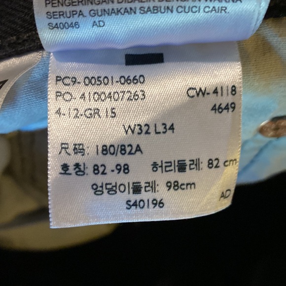 Levi’s 501 Black Jeans with frayed cuffs - Picture 4 of 4